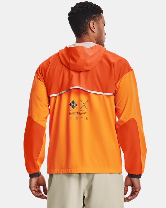 Men's UA Terrain Anorak, Orange, pdpMainDesktop image number 1